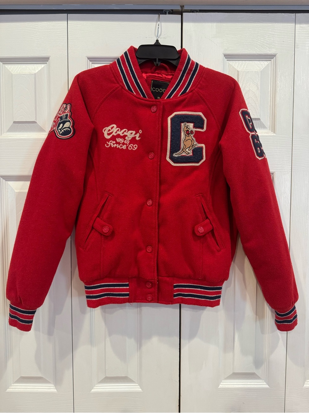COOGI Vintage Red Varsity Jacket